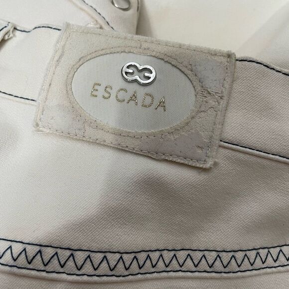 ESCADA Cream Pants - Size 42 / 12 US - Picture 12 of 14